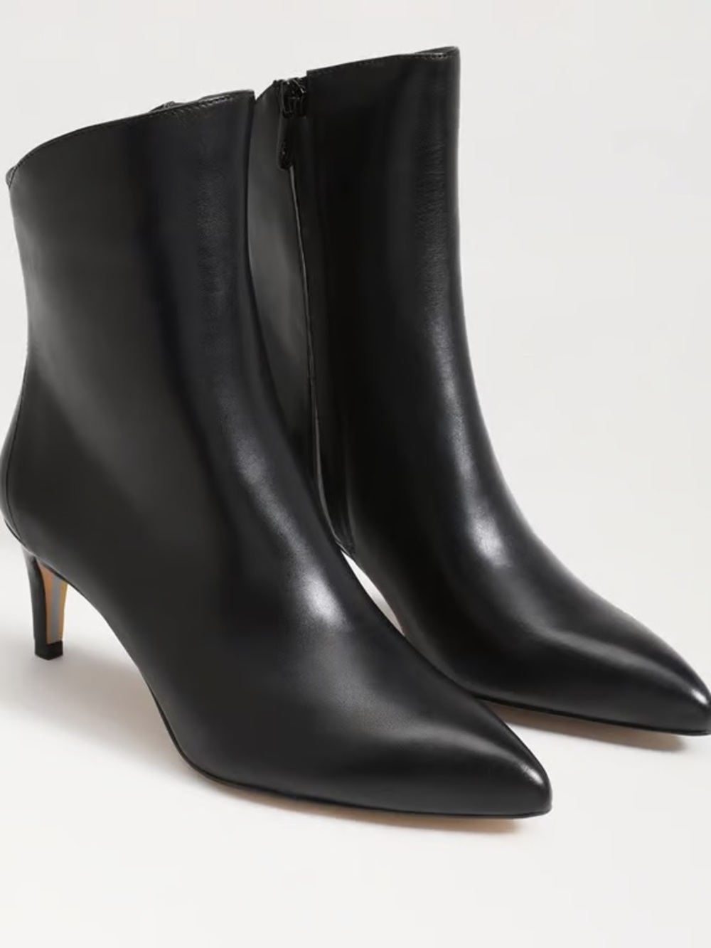 Sam Edelman Black Pointed Toe Ankle Boots - Women
